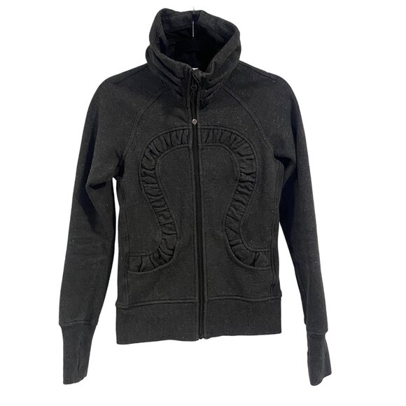 Lululemon Cuddle Up Jacket Gray Sparkle‎ Size 4 - Picture 1 of 11